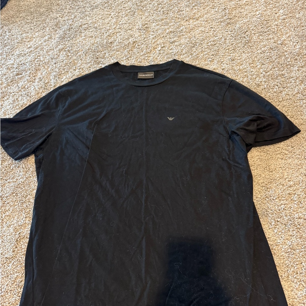 Emporio Armani Men's Black T-Shirt